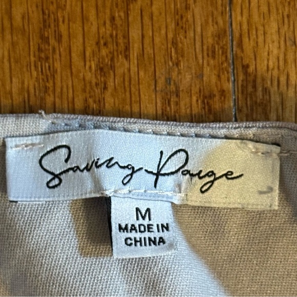Saving Paige Light Gray Women's Dress Size M - Picture 3 of 6
